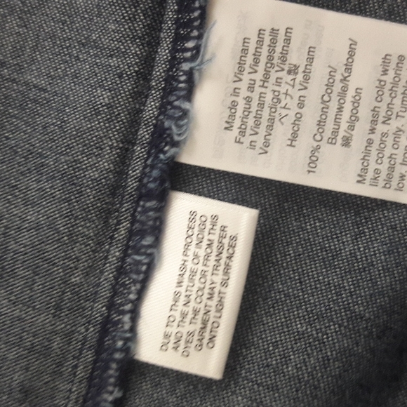 J. Crew denim button front shirt - Picture 10 of 11